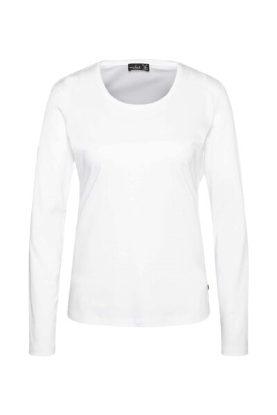 Langarmshirt Modern Fit Weiß
